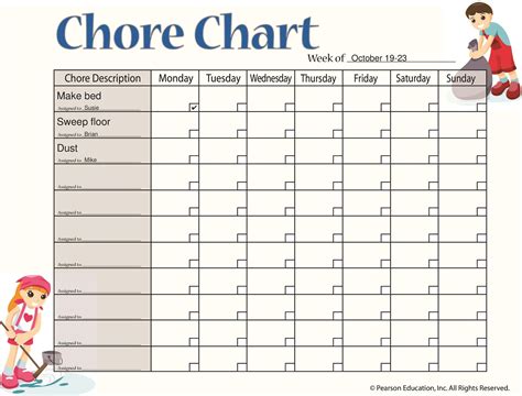 Chore List Template