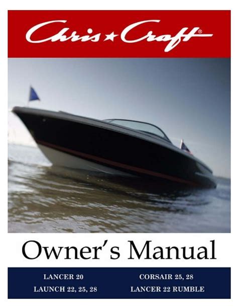 Chris Craft Lancer 20 Owner S Manual