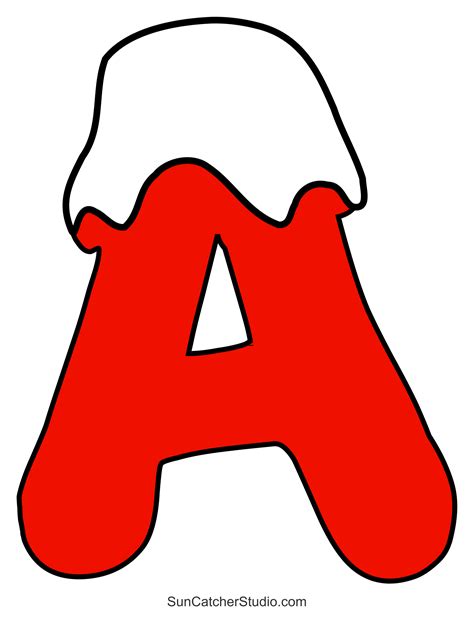 Christmas Alphabet Letters Printable Free