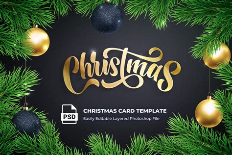 Christmas Card Psd Template