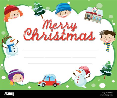 Christmas Card Template For Kids