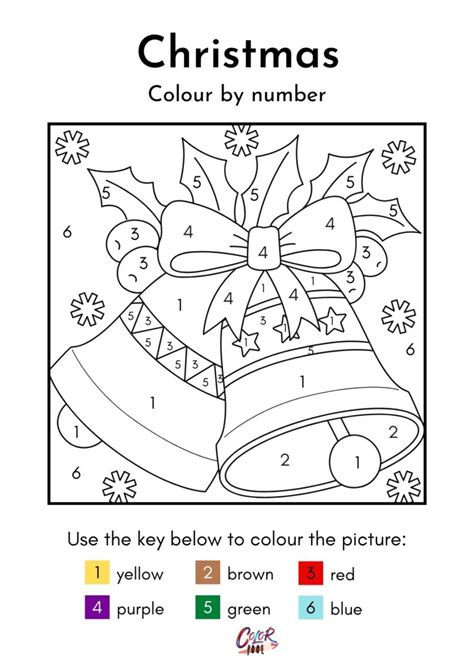 Christmas Color By Number Printable Free