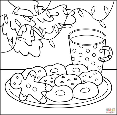 Christmas Cookie Coloring Pages
