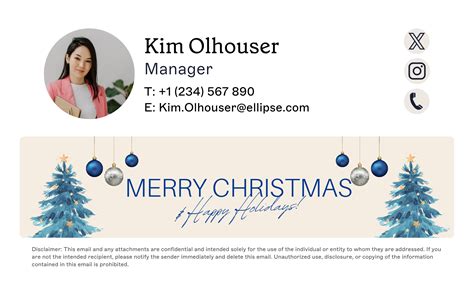 Christmas Email Signature Templates Free