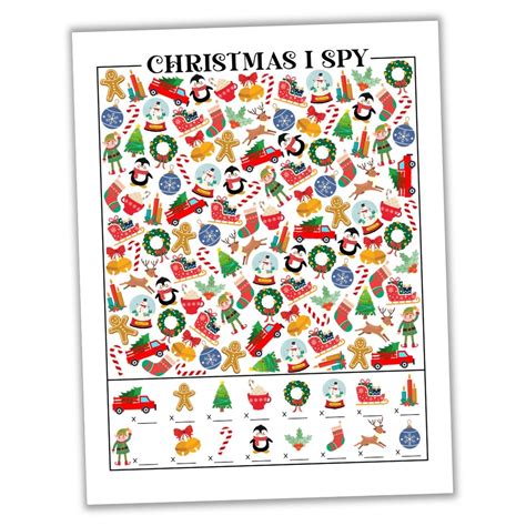 Christmas I Spy Printable