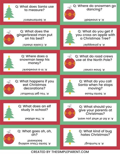 Christmas Jokes For Kids Printable