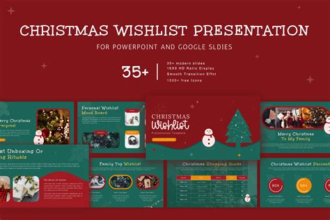 Christmas List Slide Template