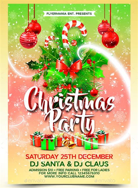 Christmas Party Template Flyer
