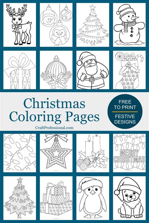 Christmas Printable Coloring Pages Free