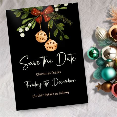 Christmas Save The Date Templates Free