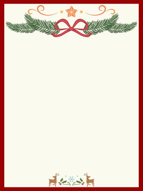 Christmas Stationery Free Printable
