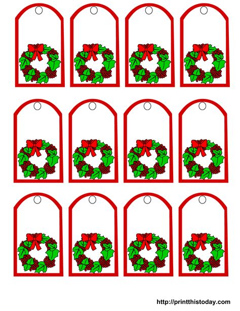 Christmas Tags Free Printable