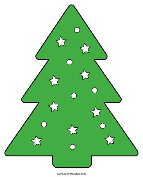 Christmas Tree Cut Out Template