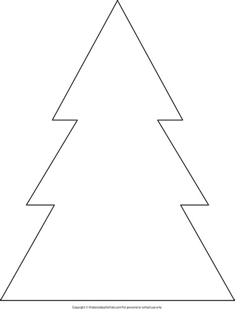 Christmas Tree Outline Template