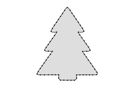 Christmas Tree String Art Template