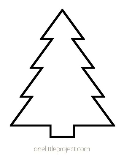 Christmas Tree Template Cut Out