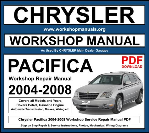 Chrysler 2004 Pacifica Workshop Repair Service Manual 10102 Quality