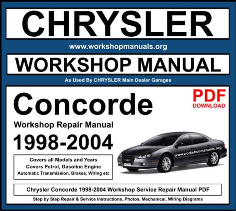 Chrysler Concord Service Repair Pdf Manual Download 1998 2008