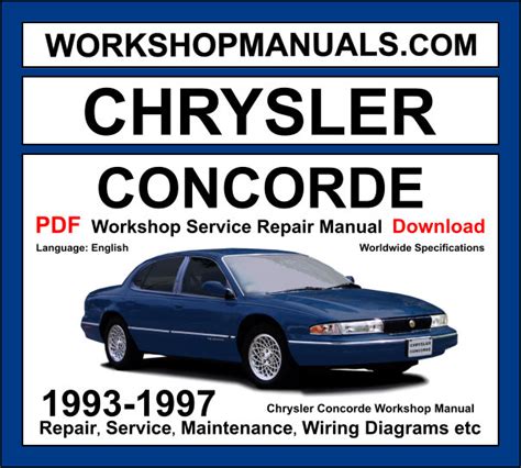 Chrysler Concorde 1993 1997 Workshop Service Manual Repair