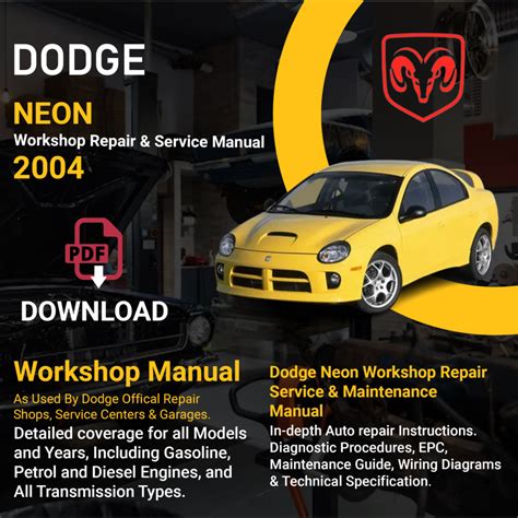 Chrysler Dodge Neon 2004 Repair Service Manual Pdf