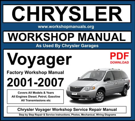 Chrysler Grand Voyager Workshop Manual