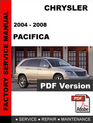 Chrysler Pacifica 2004 2007 Service Repair Manual 2005 2006