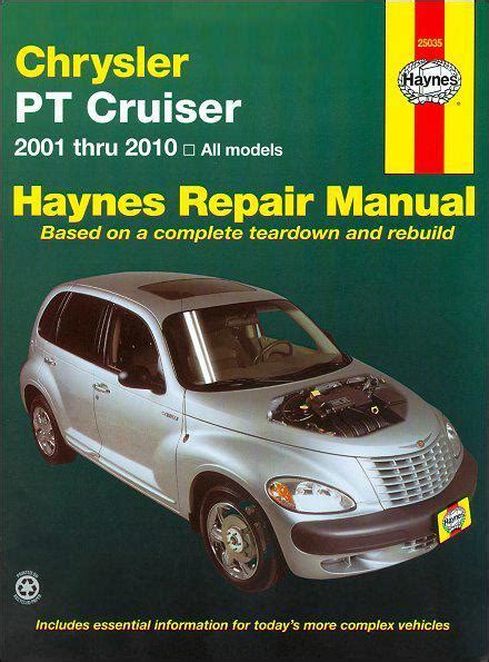 Chrysler Pt Cruiser 2001 2003 Repair Service Manual