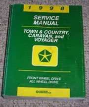 Chrysler Town Country Service Manual 1998