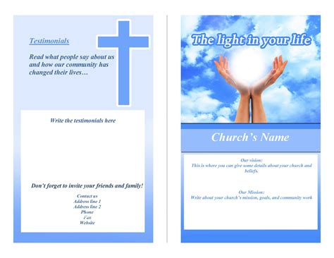 Church Bulletin Templates Free Download