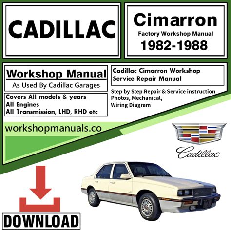 Cimarron 1982 1988 Service Workshop Repair Manual Download