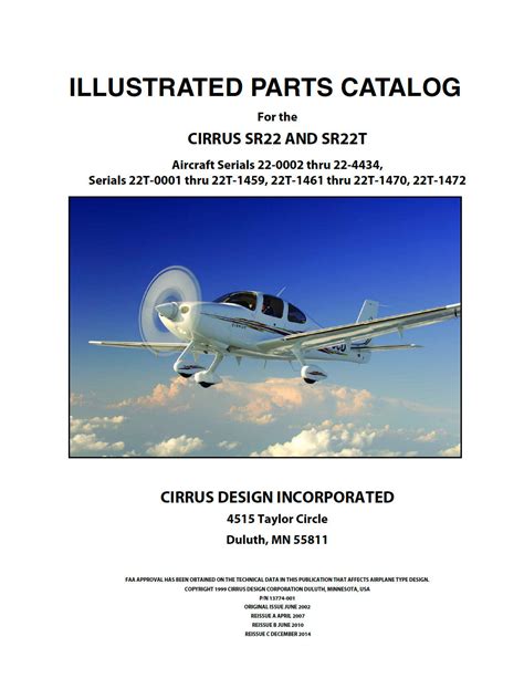 Cirrus Parts Catalog