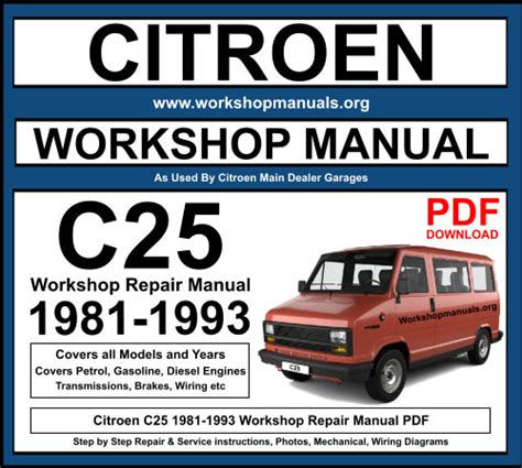 Citroen C25 Service Manual Free Download