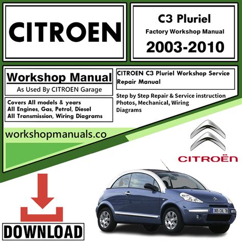 Citroen C3 Pluriel Service Manual Download