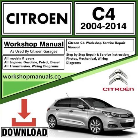 Citroen C4 Service Manual Free Download