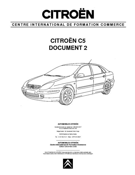 Citroen C5 Service Manual Free Download