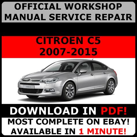 Citroen C5 Workshop Repair Service Manual