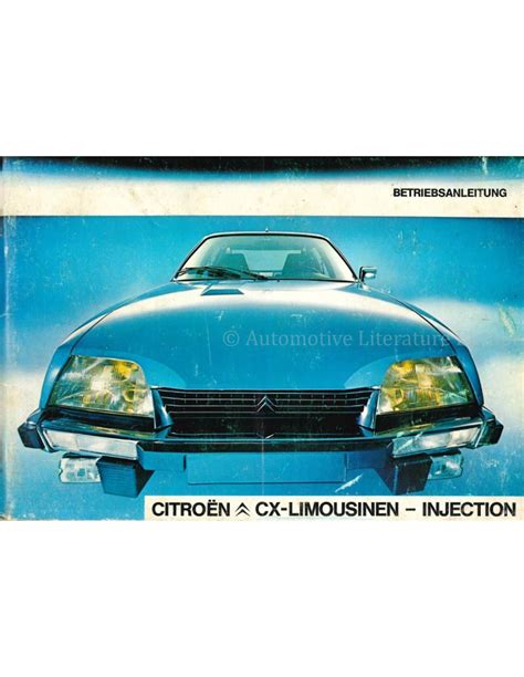 Citroen Cx 1978 Repair Service Manual