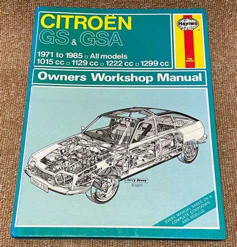 Citroen Gs Gsa 1971 1985 Service Repair Manual