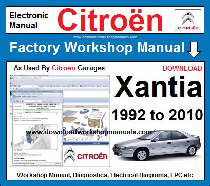 Citroen Xantia Service Repair Manual 1993 1994 1995 1996 1997 1998 Download