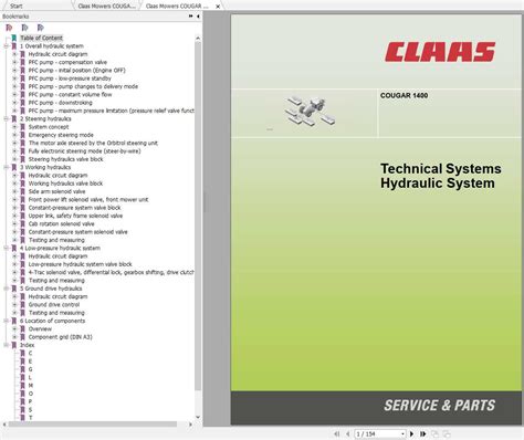 Claas Cougar 1400 Operation Maintenance Service Manual 1 Download