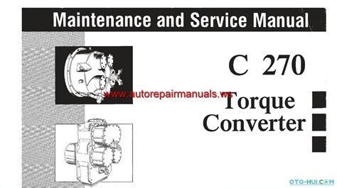 Clark C270 Torque Converter Service Repair Manual