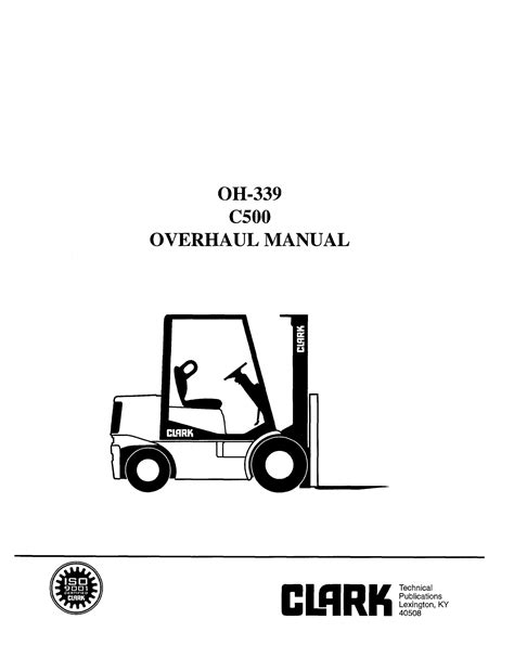 Clark C500 355 C500 30 55 Forklift Workshop Service Repair Manual Download