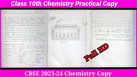 Class 10 Chemistry Practical Lab Manual Cbse