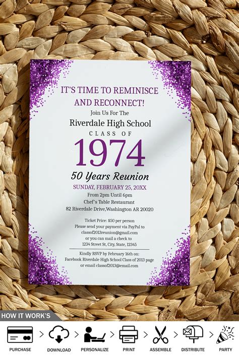 Class Reunion Invitation Template