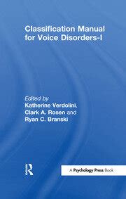 Classification Manual For Voice Disorders