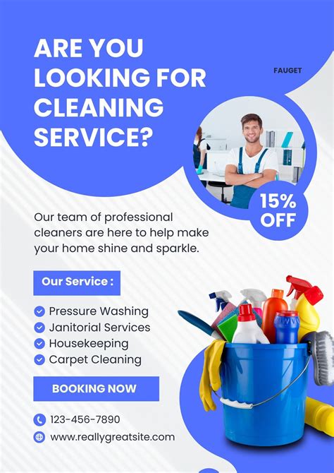 Cleaning Company Flyer Template