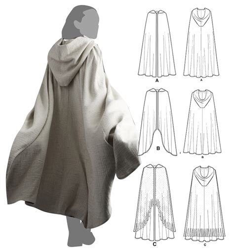 Cloak With Hood Sewing Pattern