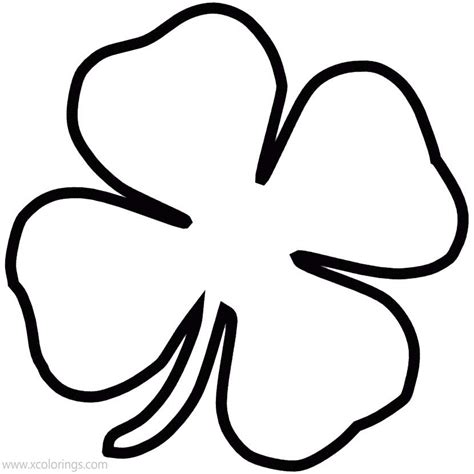 Clover Coloring Pages Printable