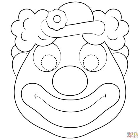 Clown Mask Printable
