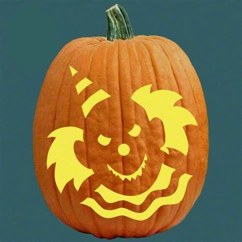 Clown Template For Pumpkin